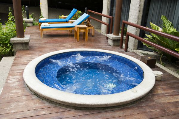 Hot Tub Deck Construction in Meridian